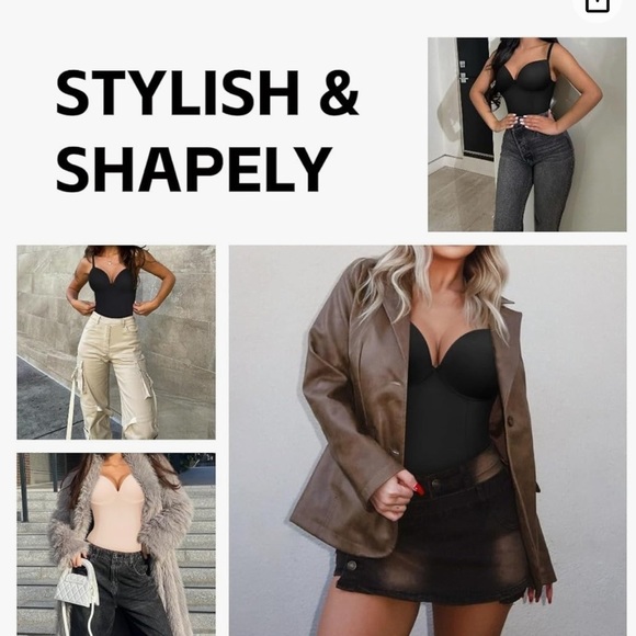 Shapewear Bodysuit For Women Body Shaper Strapless Built-In Bra Plus XX-Large - Picture 3 of 8